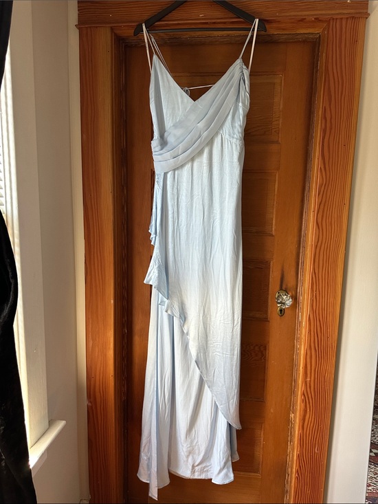 For Love And Lemons Dresses & Skirts - For Love & Lemons James Maxi Light Blue High-Low Spaghetti-Strap Evening Dress
